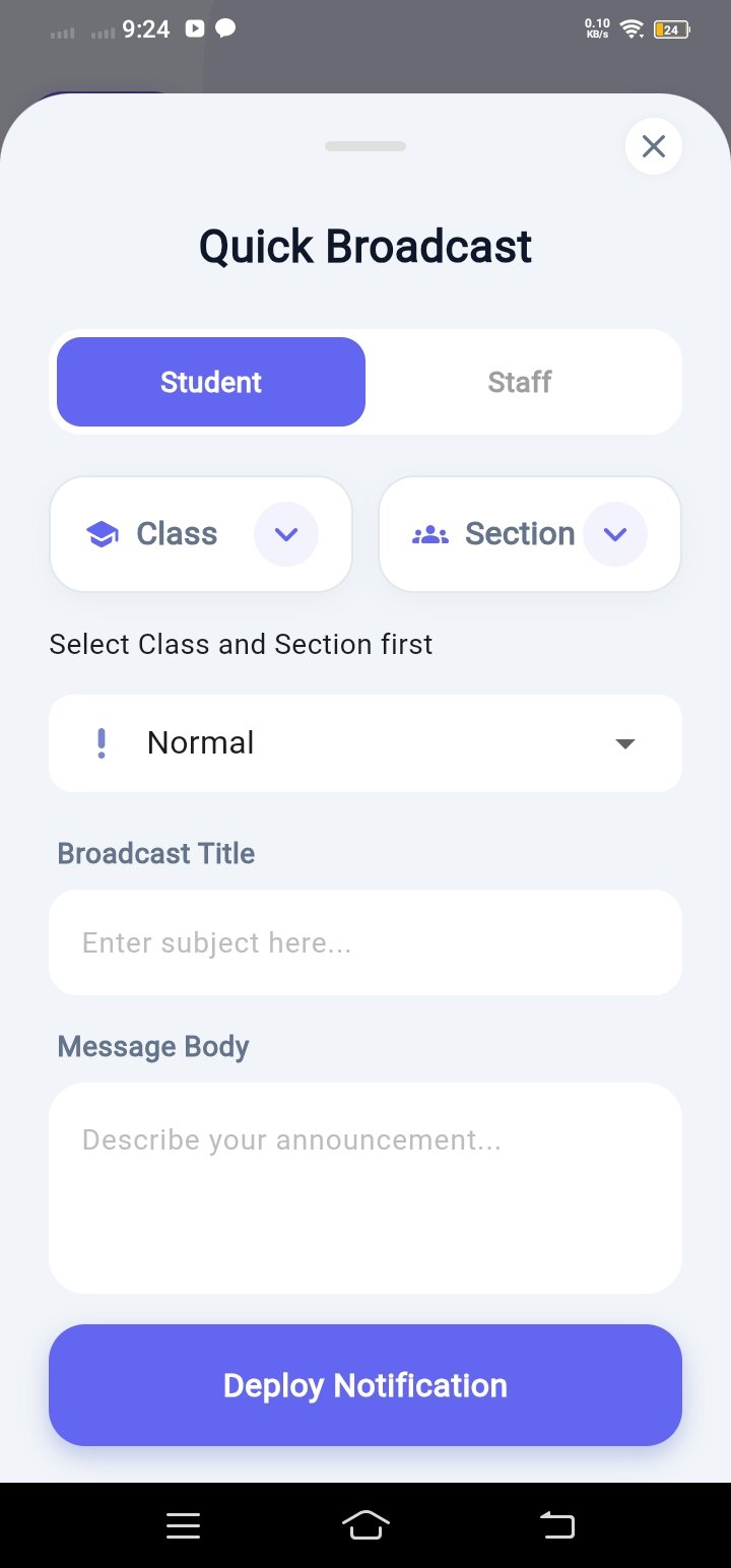 School M app screen 1