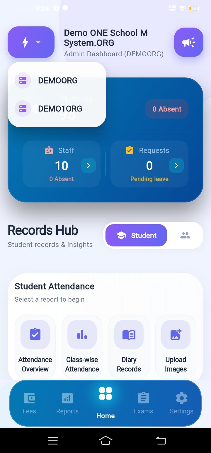 School M app screen 2