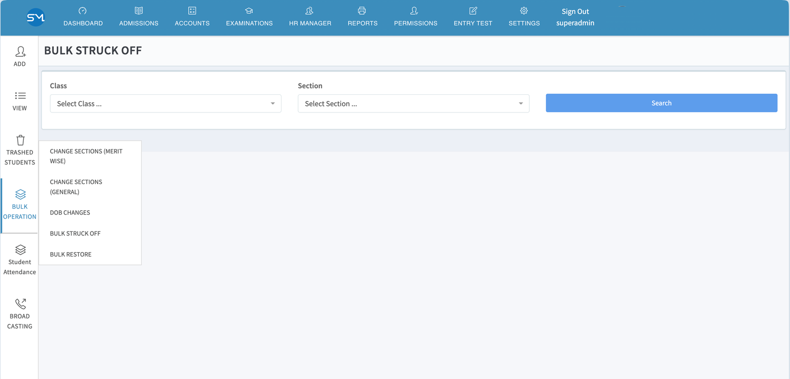 School M web application screenshot 10