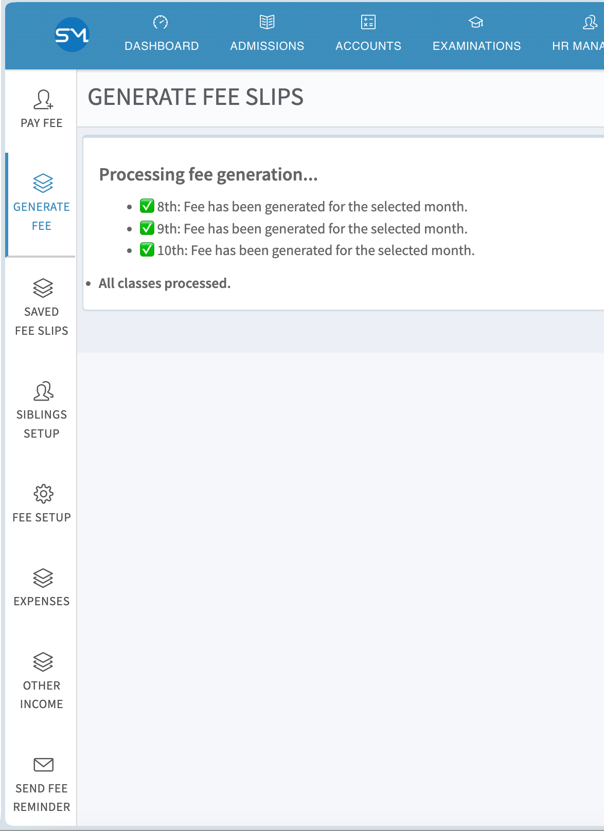 School M web application screenshot 16