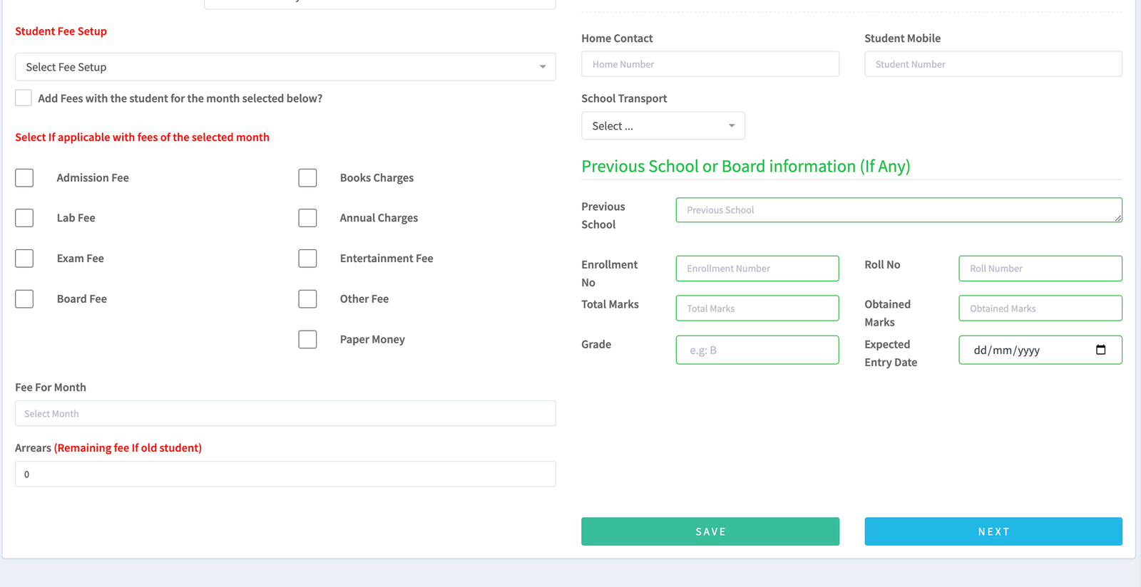 School M web application screenshot 8