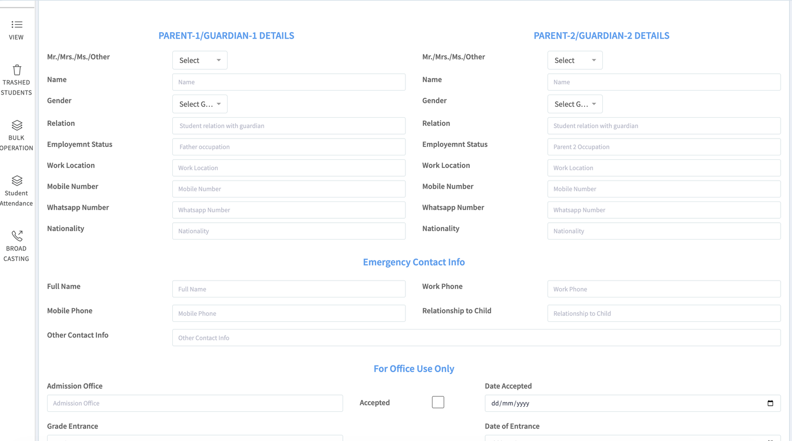School M web application screenshot 9